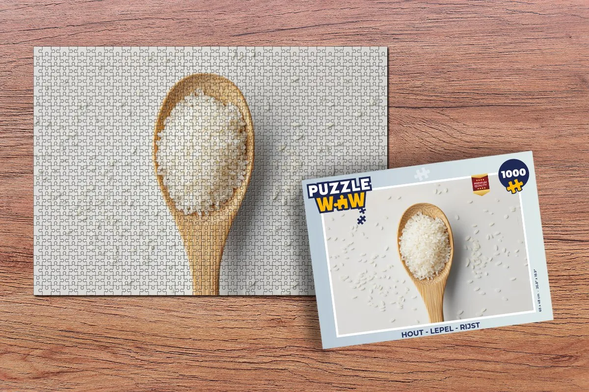 PuzzleWow Lepel Rijst Legpuzzel 1000 Stukjes - MPN 8721172695703