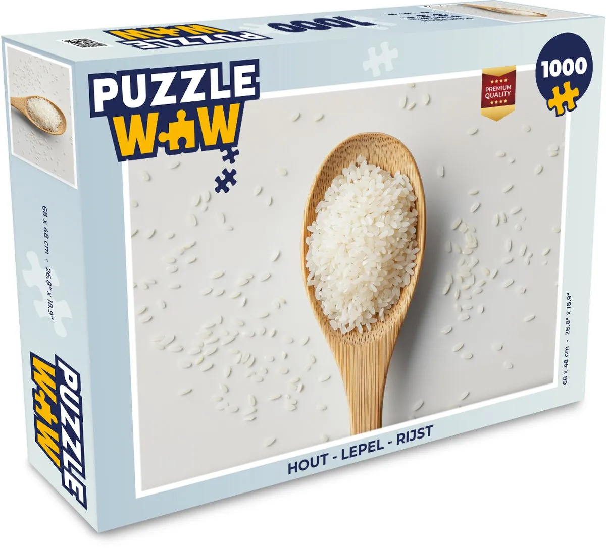 PuzzleWow Lepel Rijst Legpuzzel 1000 Stukjes - MPN 8721172695703