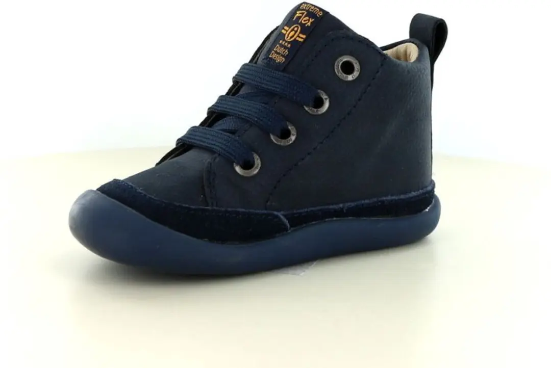 Shoesme Bootie Veterschoen - Donkerblauw - Maat 21 - afbeelding 4 van 6