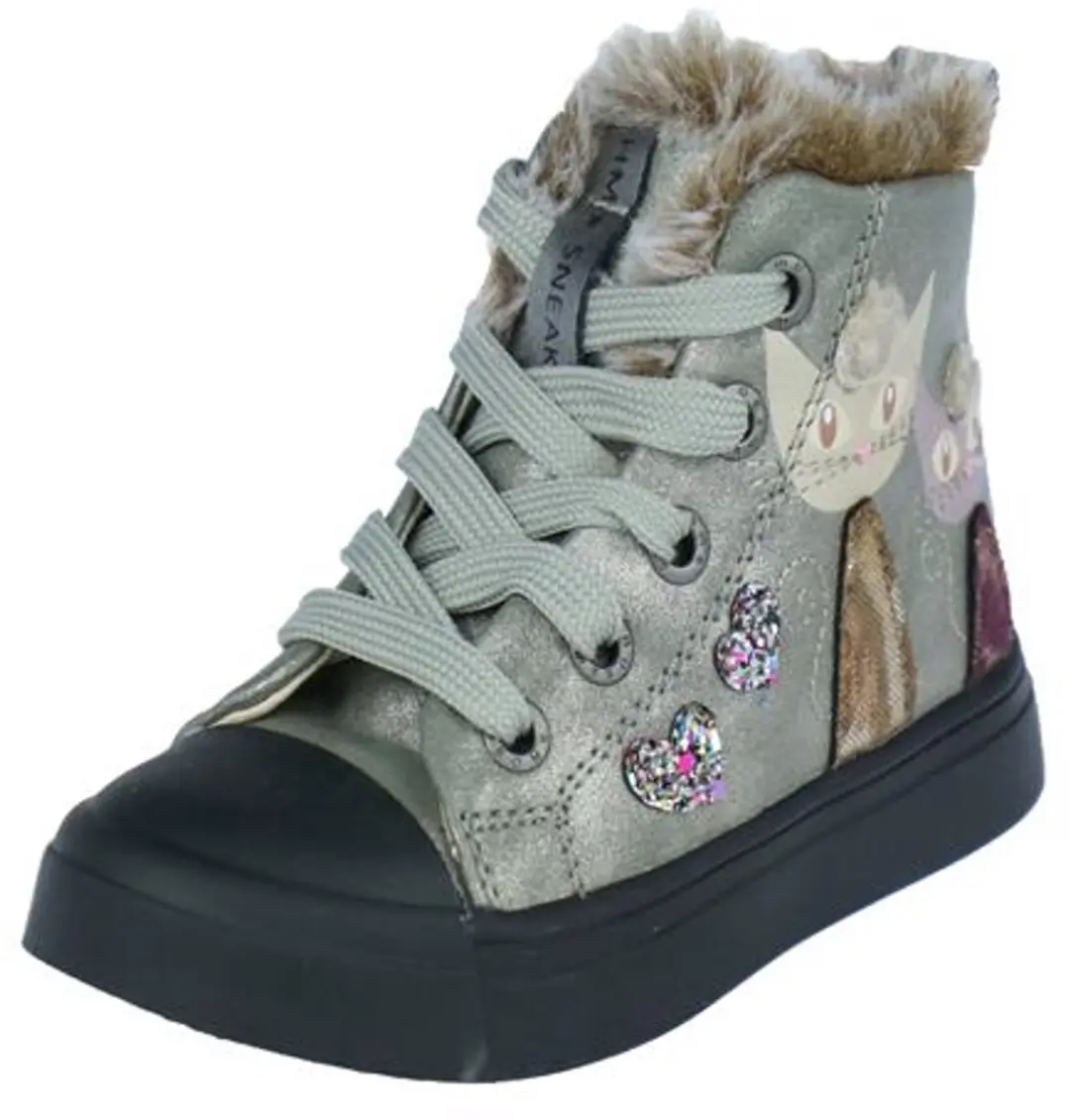 Shoesme Sh24w035 Sneakers Meisjes - Zilver - Maat 23 - afbeelding 2 van 6