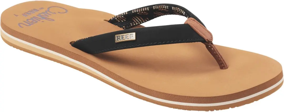 Reef Cushion Sands Teenslipper - 37,5 - Zwart/Bruin - afbeelding 2 van 6