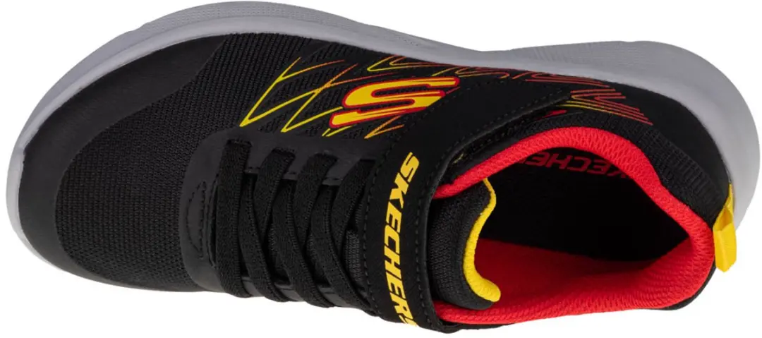 Skechers Microspec Texlor Sneakers 28 - Zwart - afbeelding 3 van 5
