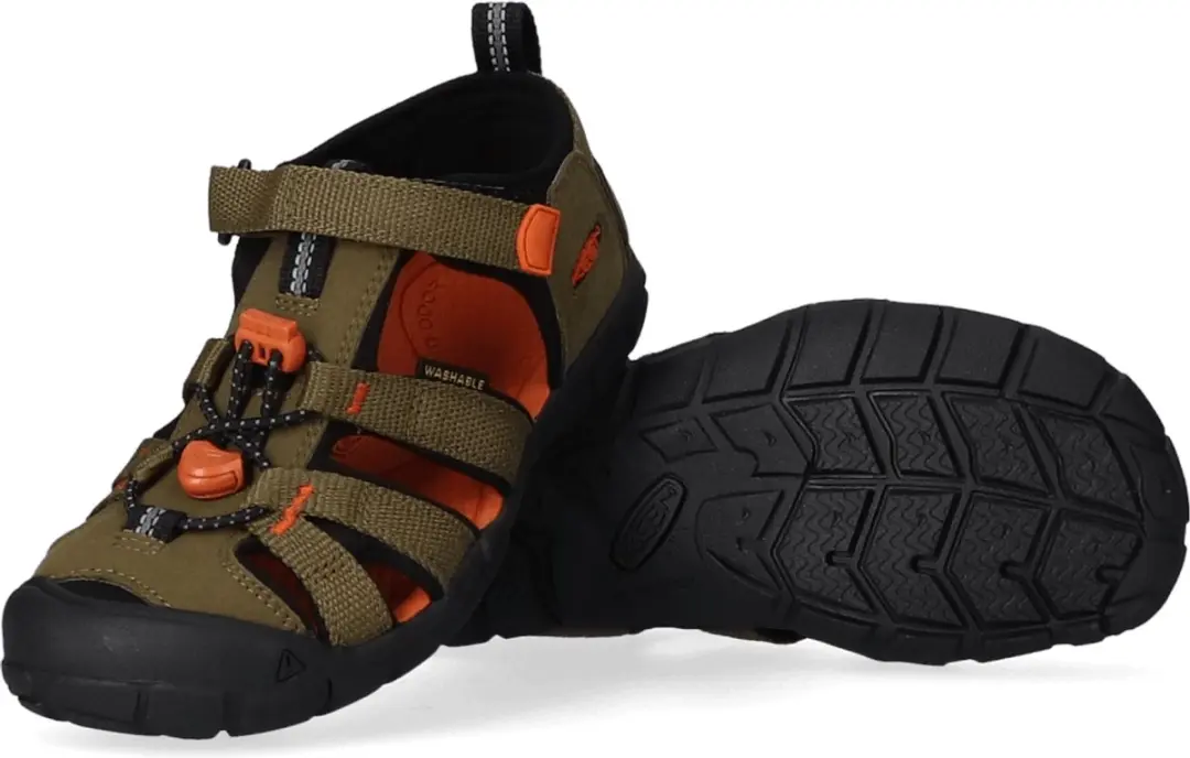 Keen Seacamp II CNX Sandalen 24 - Dark Olive/Gold - afbeelding 5 van 6