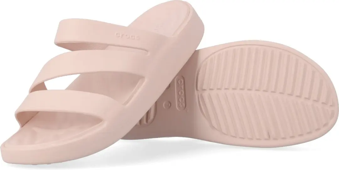 Crocs Getaway Strappy Slippers Quartz - Roze - Maat 42/43