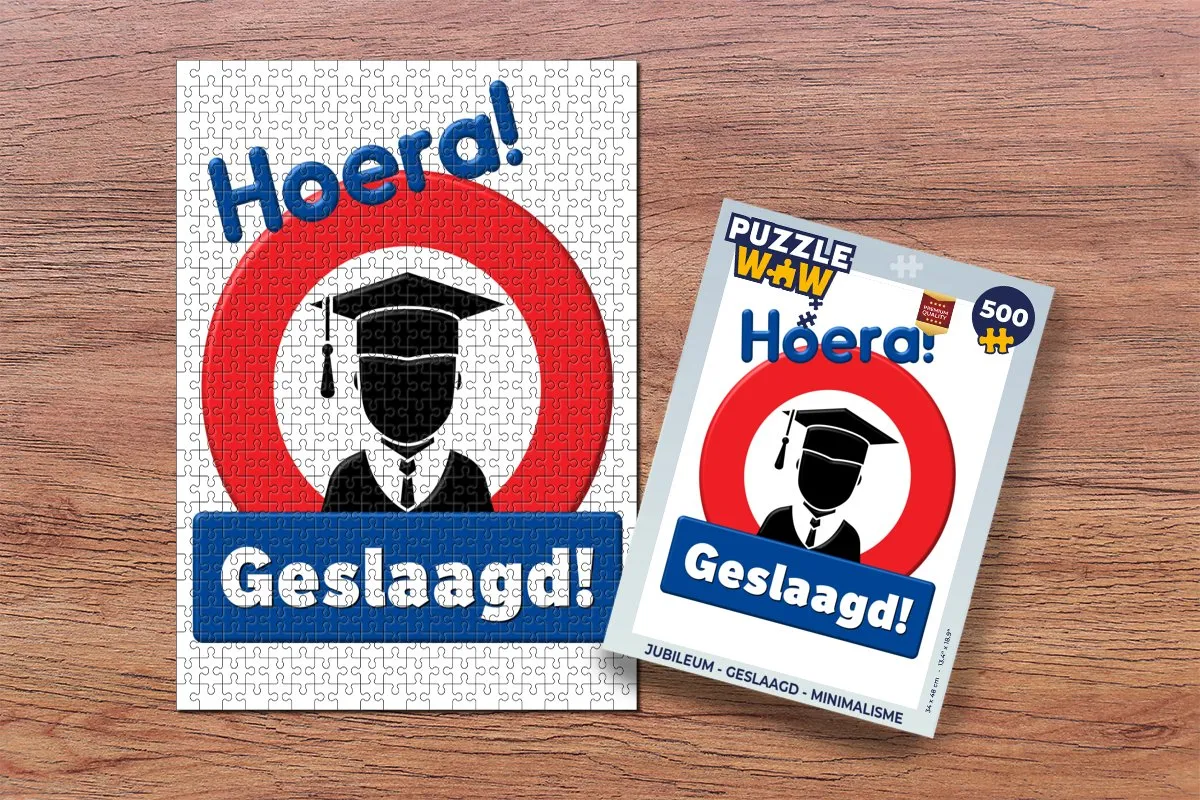 PuzzleWow Geslaagd Legpuzzel 500 Stuks - Multicolor