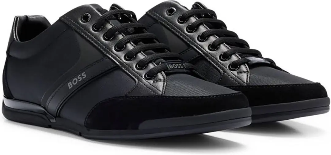 BOSS Saturn Lowp Sneakers - Heren - Maat 46 - Zwart - afbeelding 2 van 6