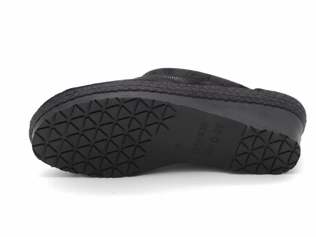 Rohde Dames Pantoffels 2450 90 - Maat 38 - Zwart - afbeelding 2 van 6