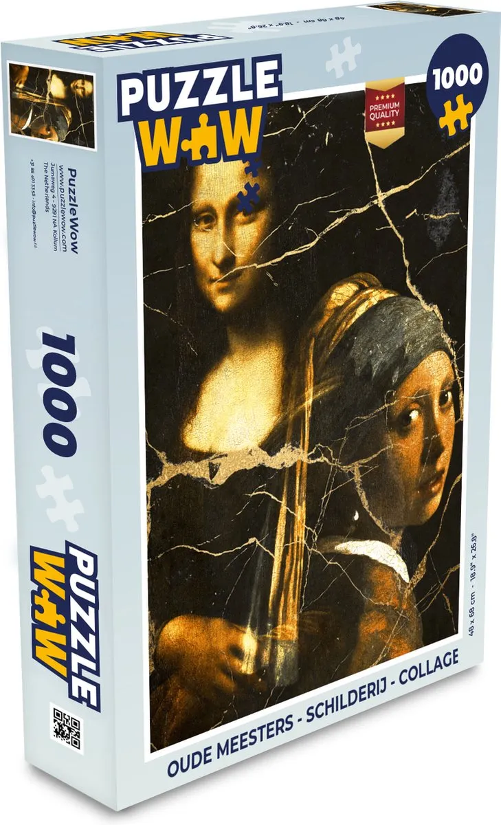 PuzzleWow Oude Meesters Legpuzzel 1000 Stuks - Multicolor