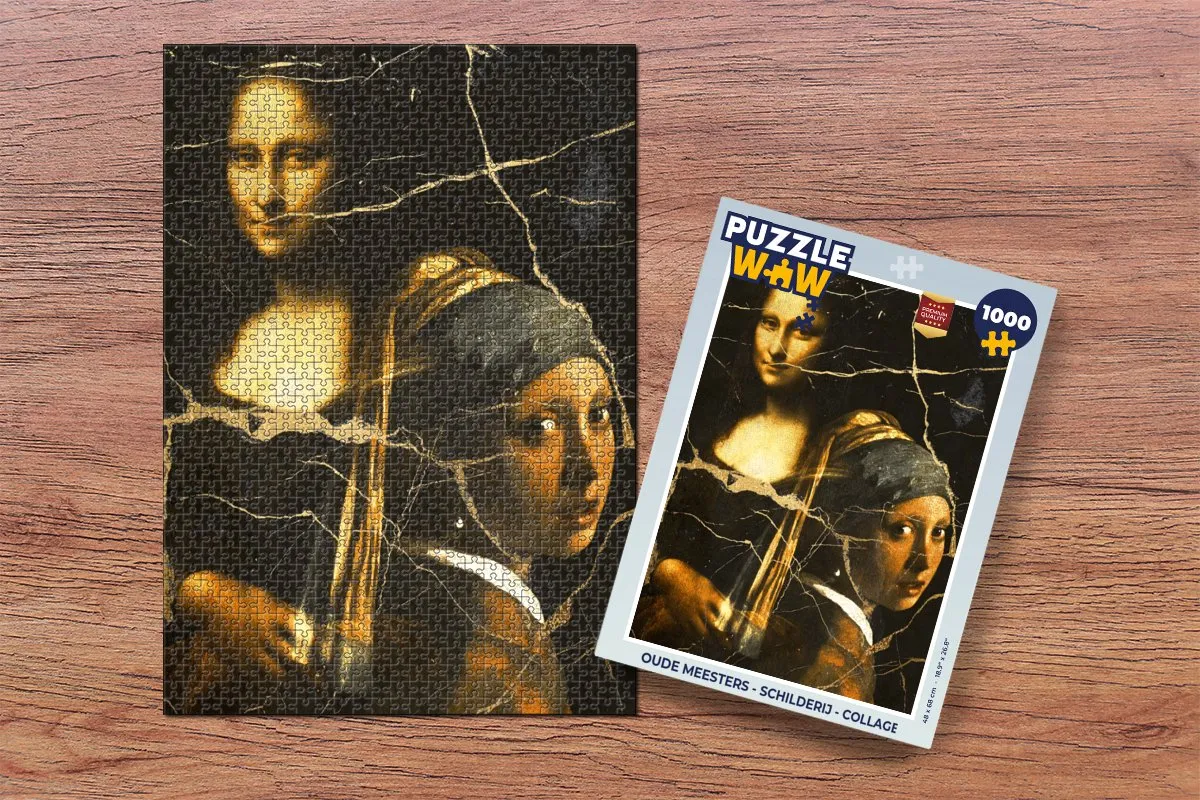 PuzzleWow Oude Meesters Legpuzzel 1000 Stuks - Multicolor