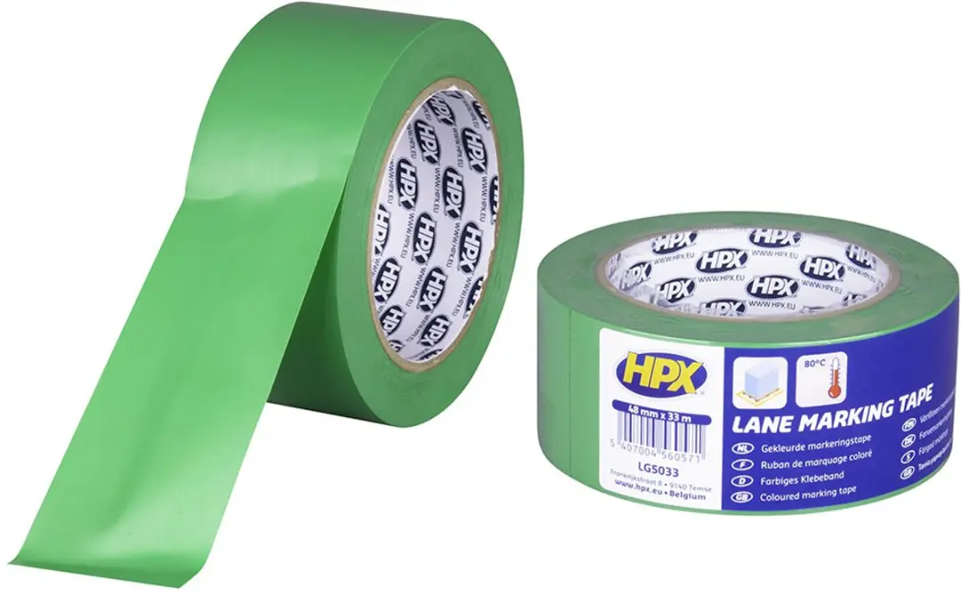 Zelfklevende markeringstape groen 48mm x 33m