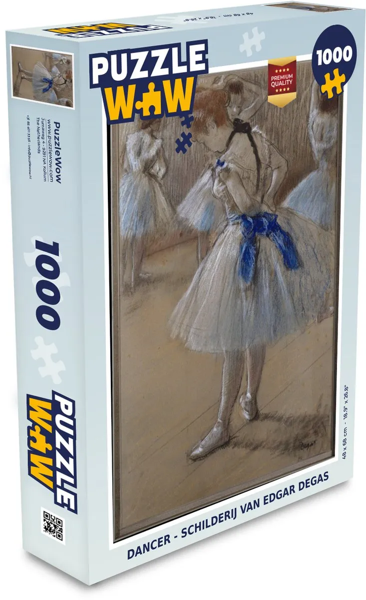 PuzzleWow Dancer Legpuzzel 1000 Stuks - Edgar Degas - Multicolor