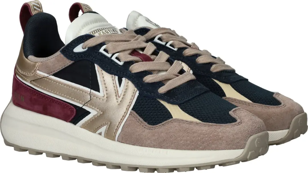 Kaotiko Detroit Glam Sneakers - Blauw 37 - afbeelding 4 van 6