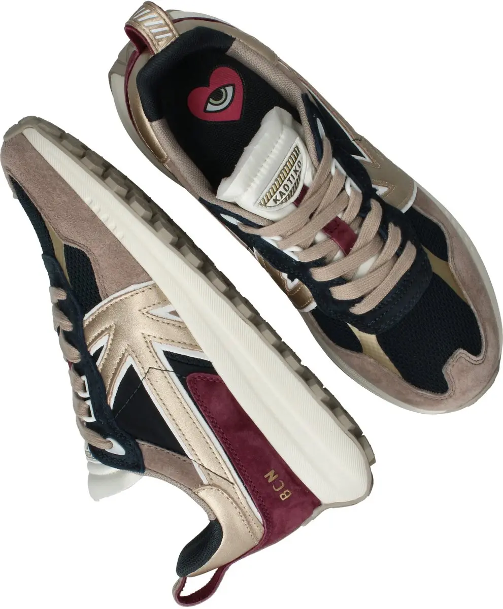 Kaotiko Detroit Glam Sneakers - Blauw 37 - afbeelding 6 van 6