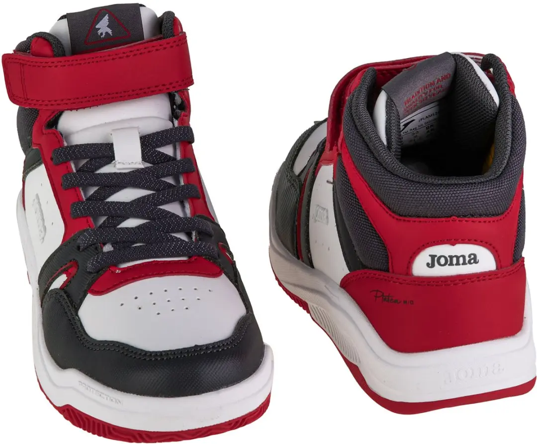 Joma Platea Mid Jr 24 JPLAMS2406V Sneakers - Wit - Maat 32 - afbeelding 5 van 5