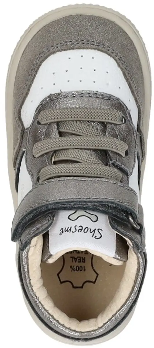 Shoesme Baby-Proof Meisjes Klittenbandschoenen - Zilver Maat 22 - afbeelding 5 van 6