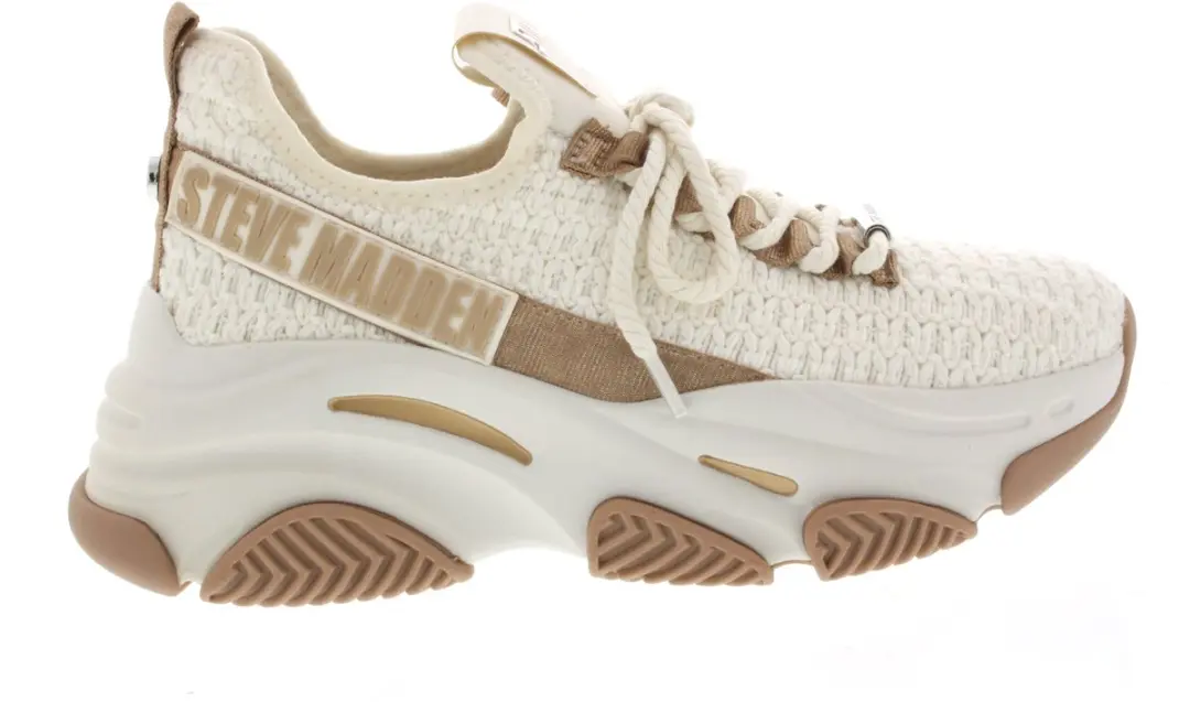 Dames Sneakers Steve Madden Project Cream/gold Beige