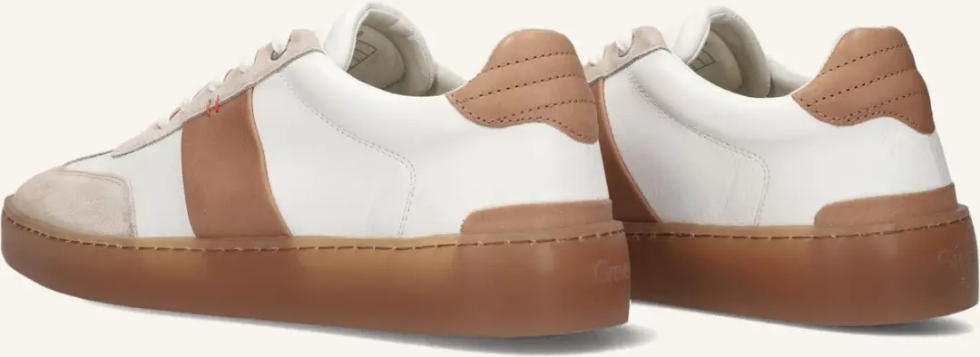 Greve Wave Sneakers - Leer - Heren - Beige - Maat 44 - afbeelding 6 van 6