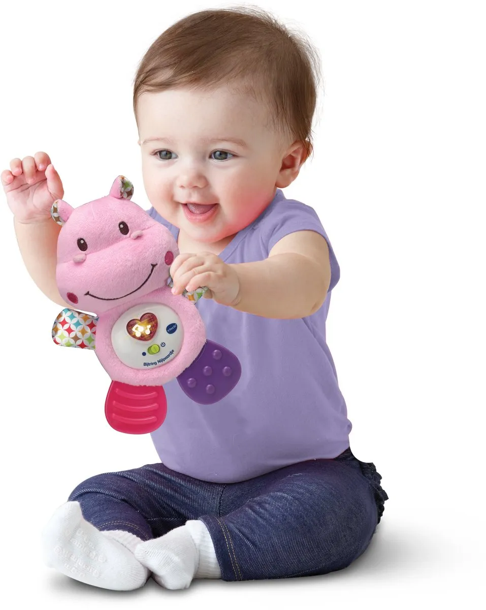 VTech Baby Bijtring Nijlpaardje Roze - 0-24 Maanden