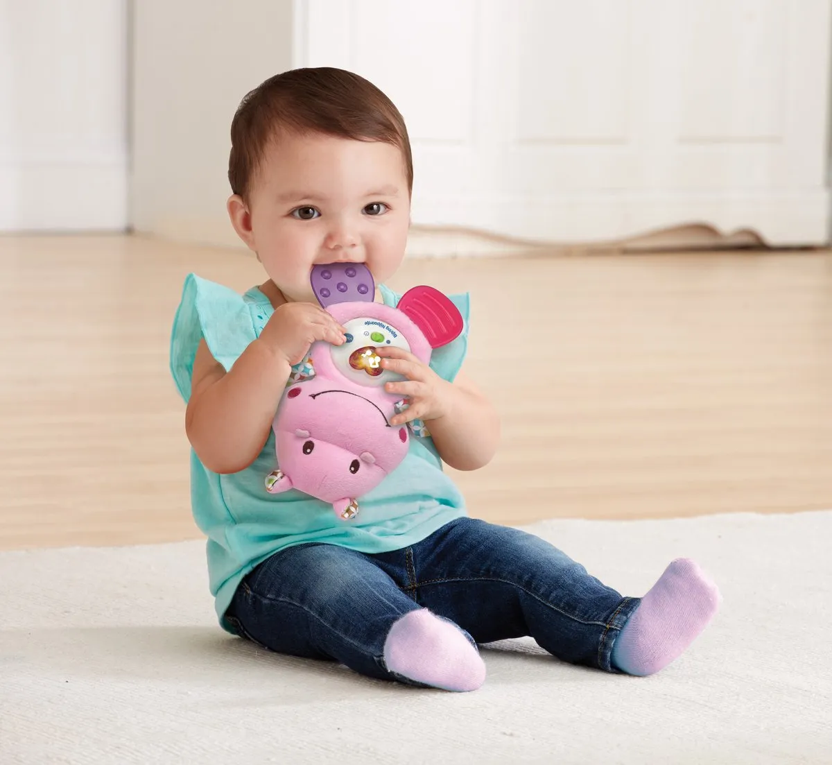 VTech Baby Bijtring Nijlpaardje Roze - 0-24 Maanden