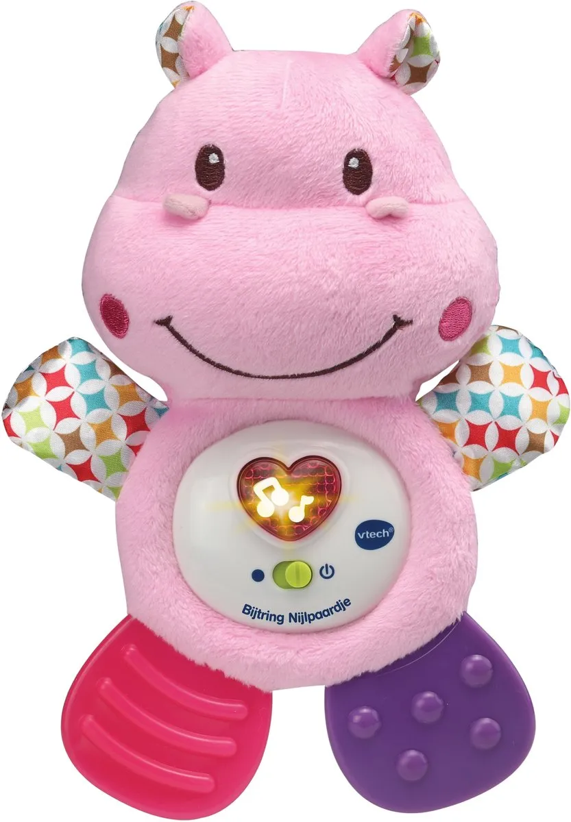 VTech Baby Bijtring Nijlpaardje Roze