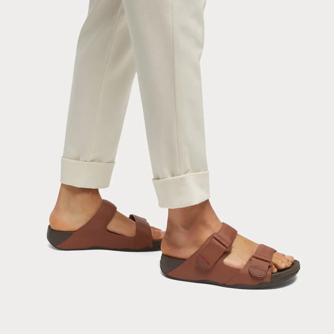 FitFlop Gogh Moc Slide Teenslipper - Maat 46 - Bruin - afbeelding 2 van 6