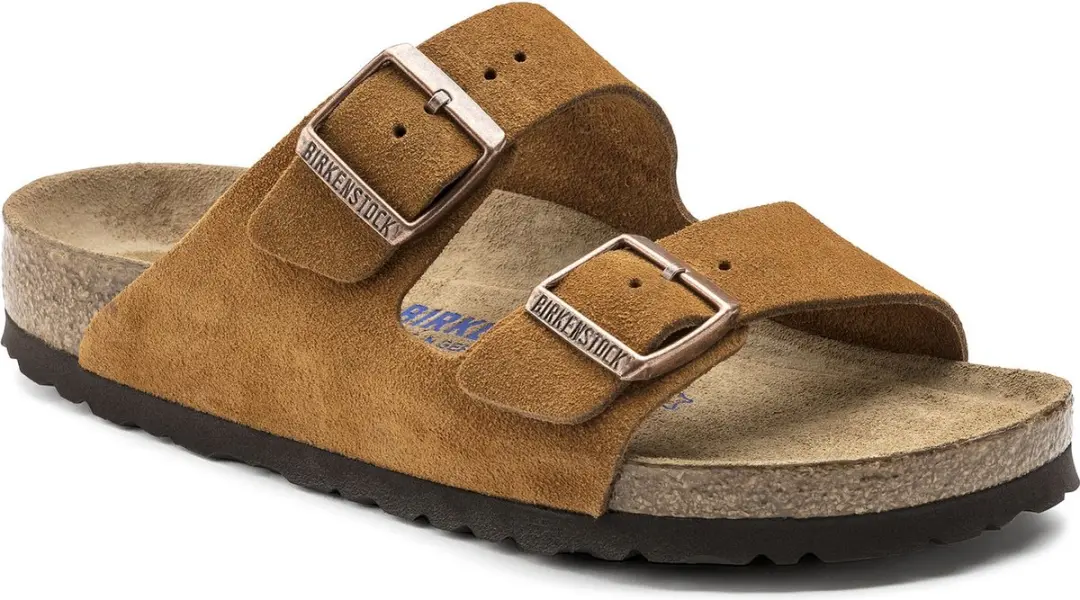 Birkenstock Arizona slippers cognac