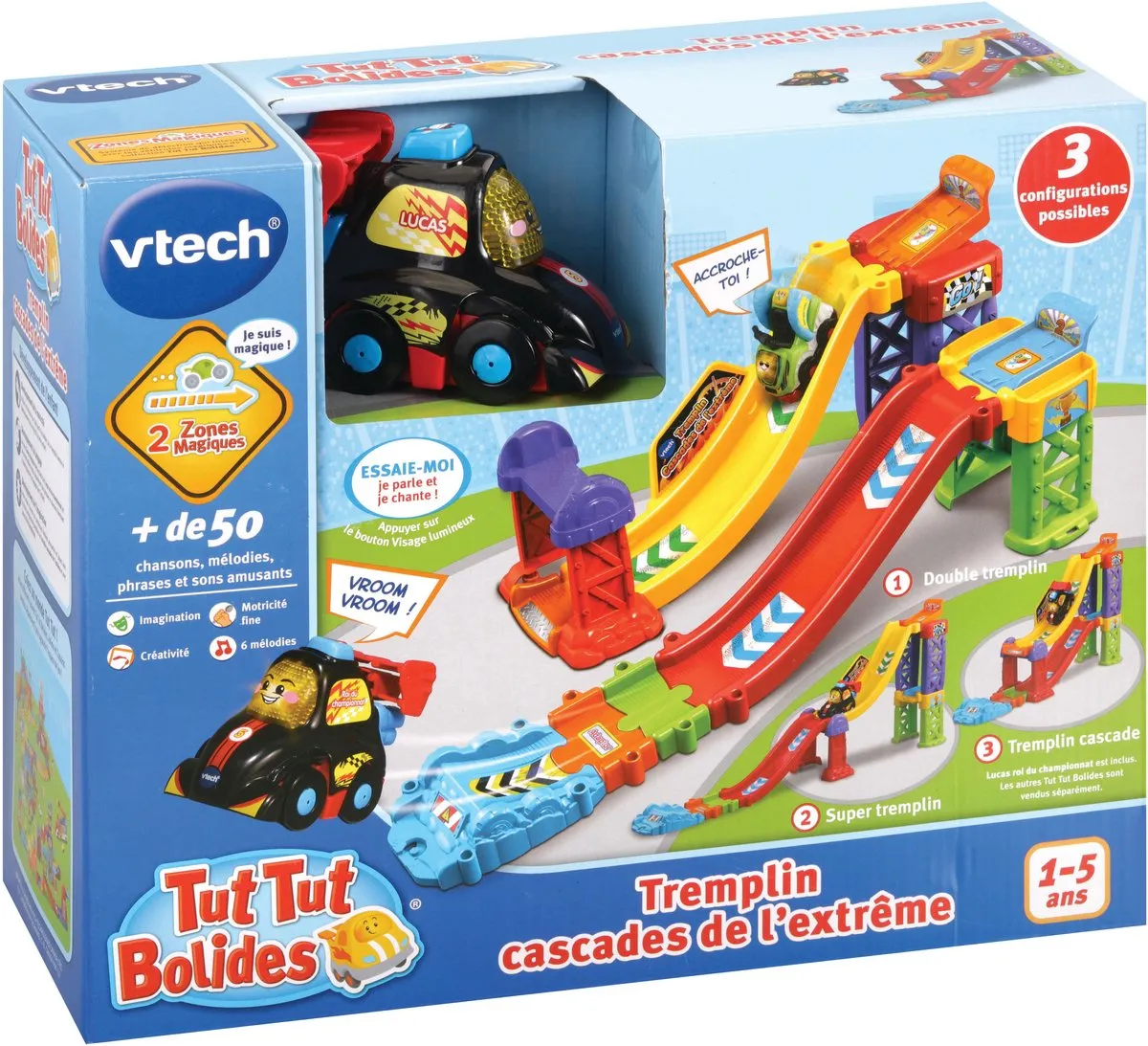 VTech Tut Tut Bolides Springplank Extreme Watervallen - Veelkleurig
