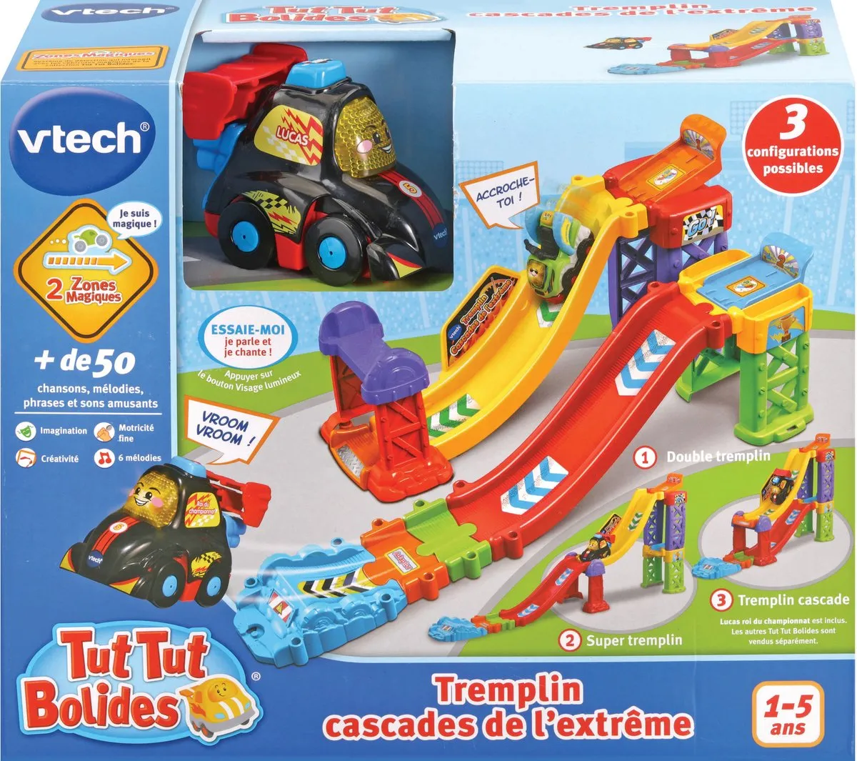 VTech Tut Tut Bolides Springplank Extreme Watervallen - Veelkleurig