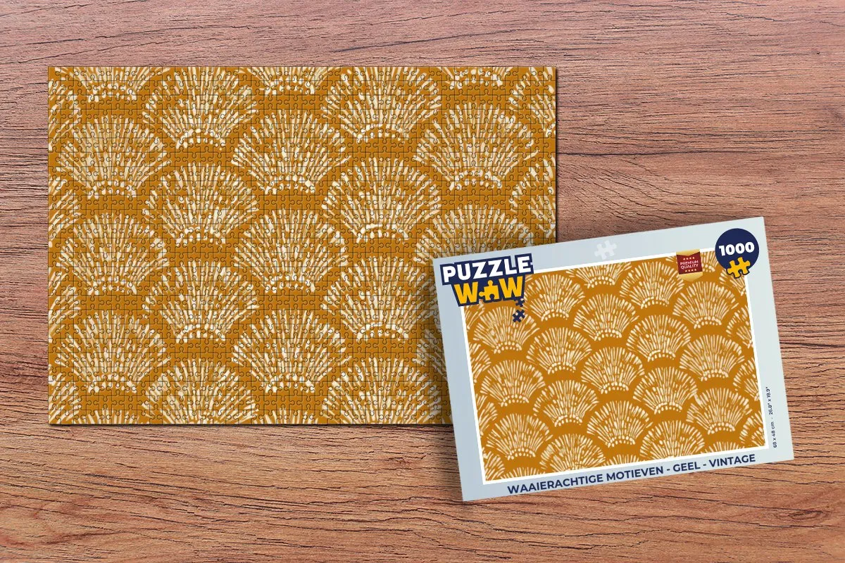 PuzzleWow Vintage Motieven Legpuzzel 1000 Stuks - Multicolor