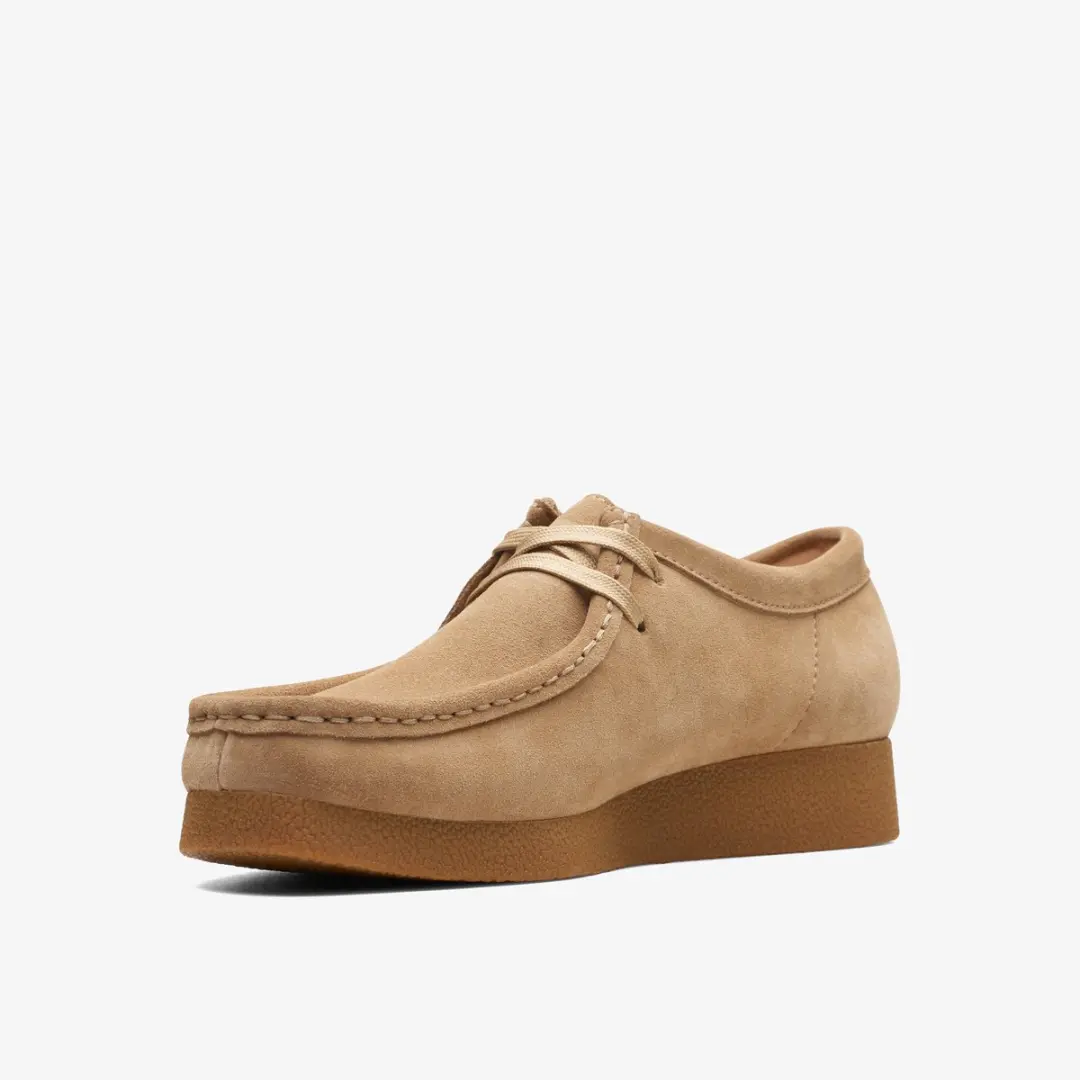 Clarks WallabeeEVOSh Dames Veterschoenen - Suede Beige - afbeelding 2 van 6