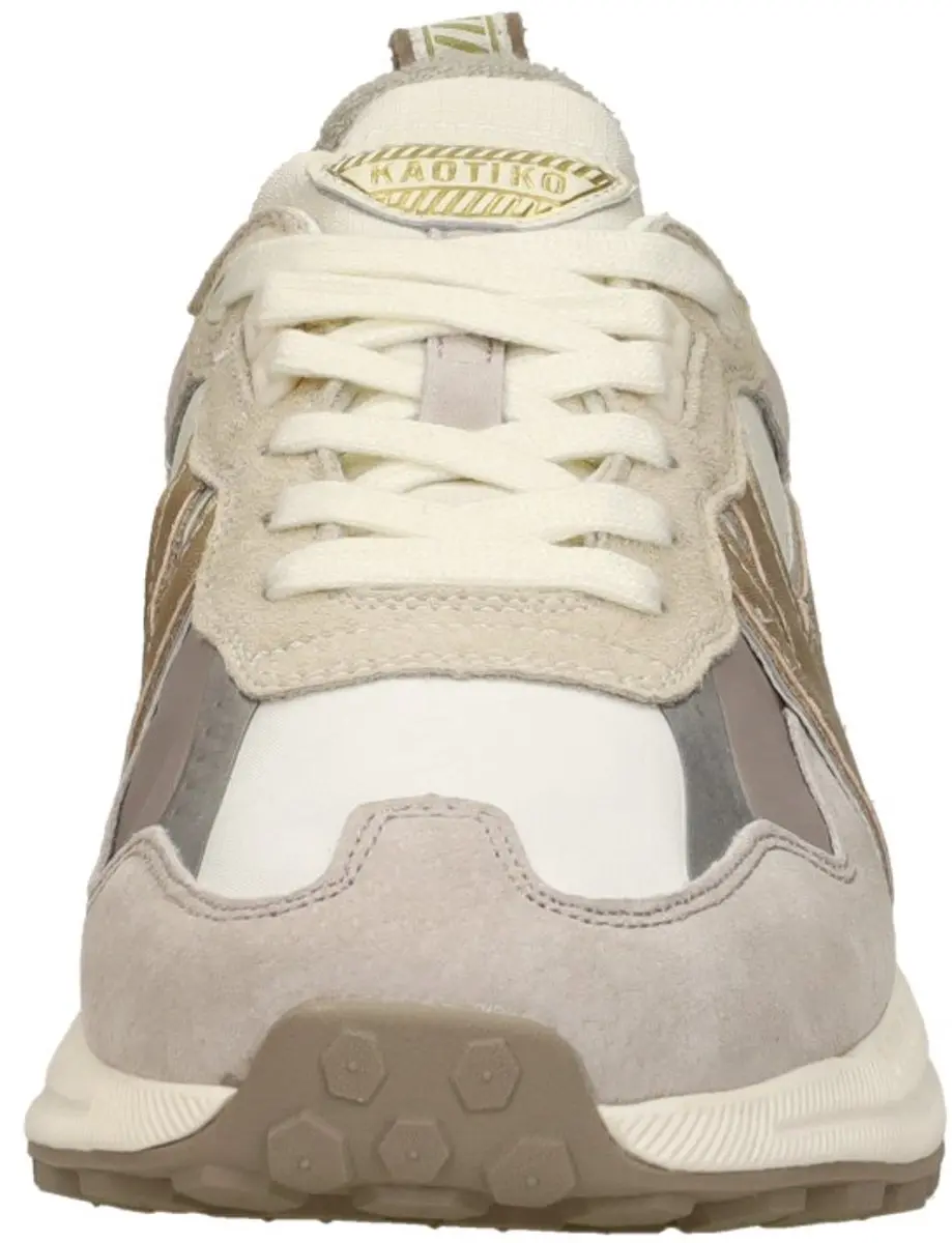 Kaotiko Detroit Dames Leren Sneaker - Wit 36 - afbeelding 3 van 6