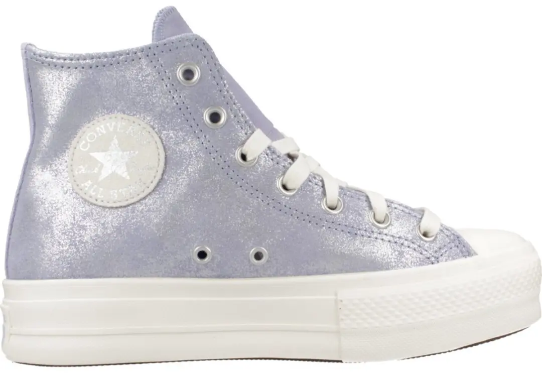 CONVERSE Chuck Taylor All Star Lift Platform Suede Shimmer Hi Violet 40 EU