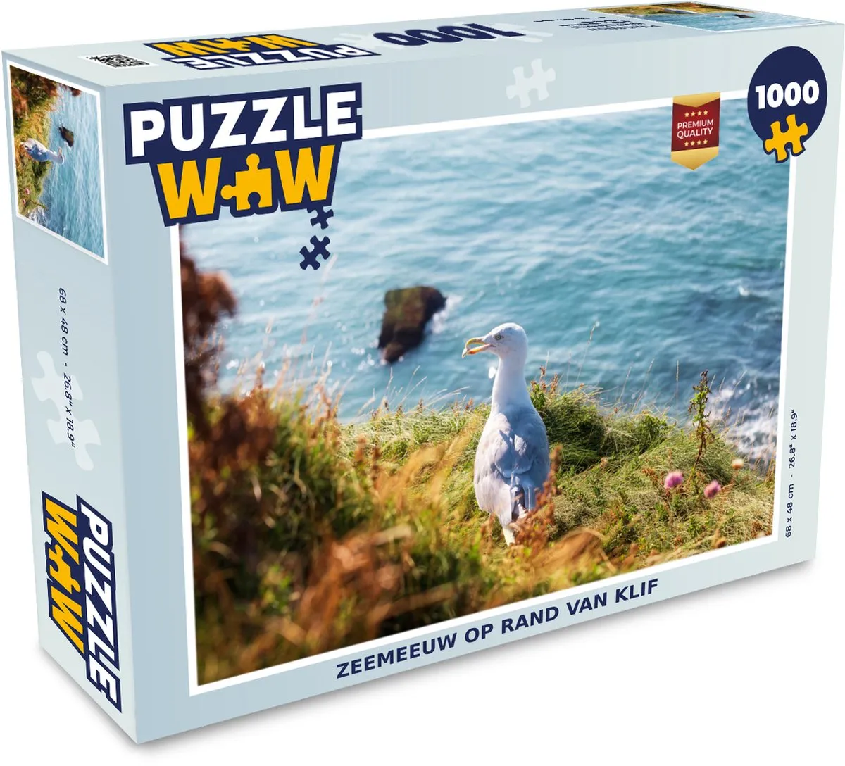 PuzzleWow Klif Water Legpuzzel 1000 Stuks - Multicolor