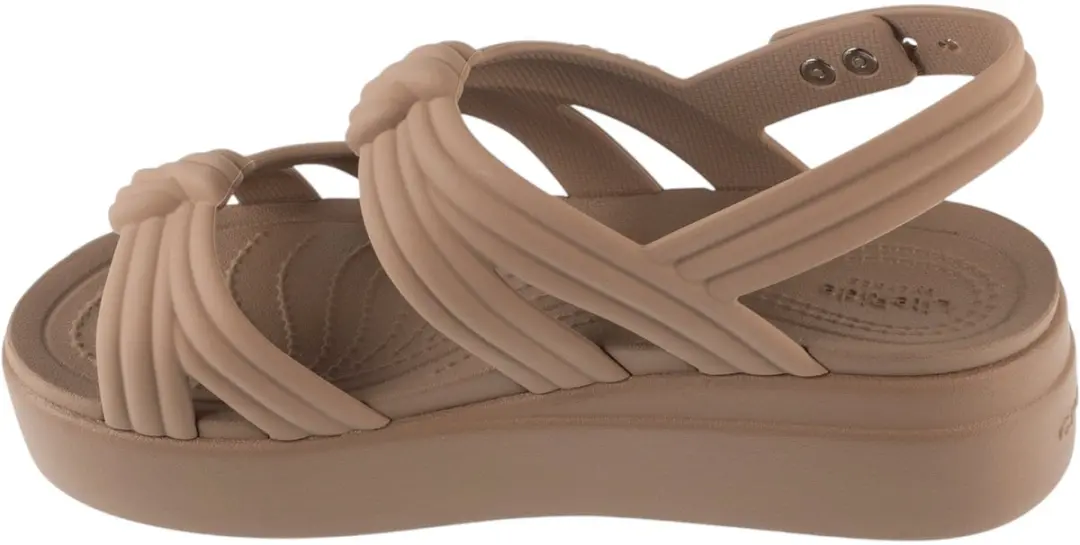 Crocs Brooklyn Knot Low Wedge Sandalen 212864-2Q9 - Bruin - afbeelding 2 van 5