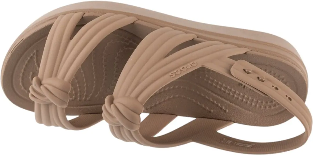 Crocs Brooklyn Knot Low Wedge Sandalen 212864-2Q9 - Bruin - afbeelding 3 van 5