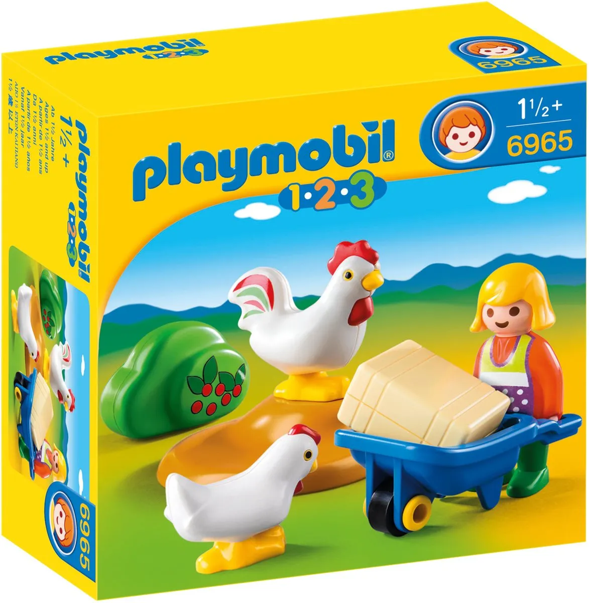 Playmobil 123 Boerin met haan en kip 6965