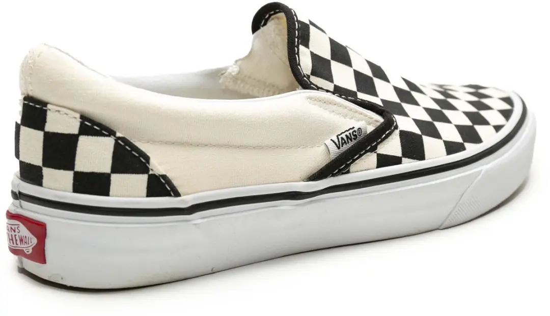 Vans Checkerboard Classic Slip-On - Zwart/Off White - afbeelding 6 van 6