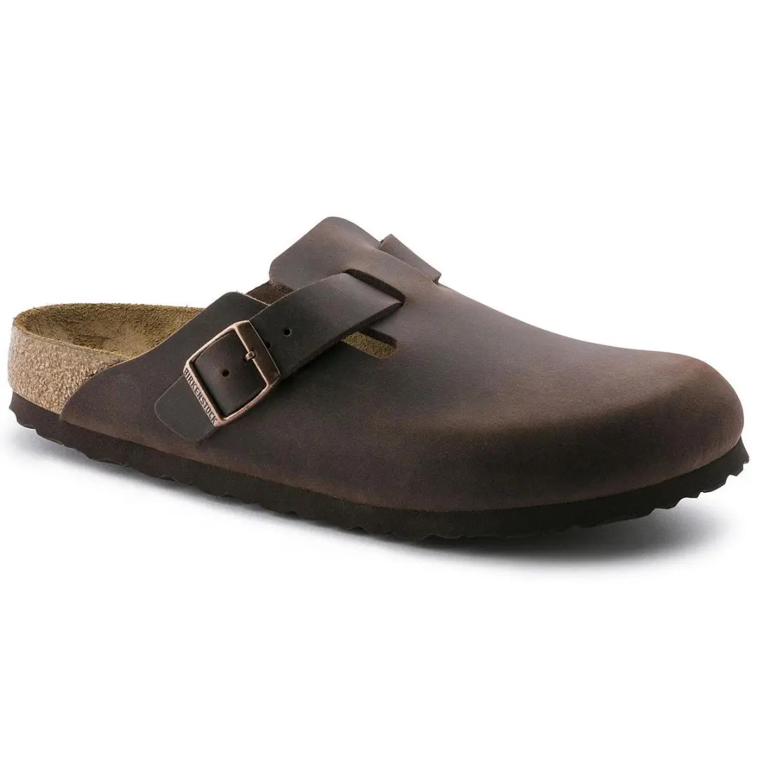 Birkenstock Boston FL Narrow Unisex Clogs - Habana - Maat 36 - afbeelding 2 van 6