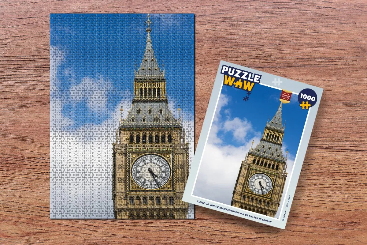 PuzzleWow Big Ben Legpuzzel 1000 Stuks - Multicolor