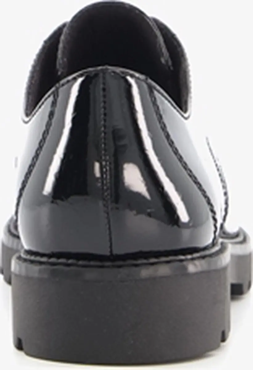 Tamaris Dames Lak Veterschoenen - Zwart 42