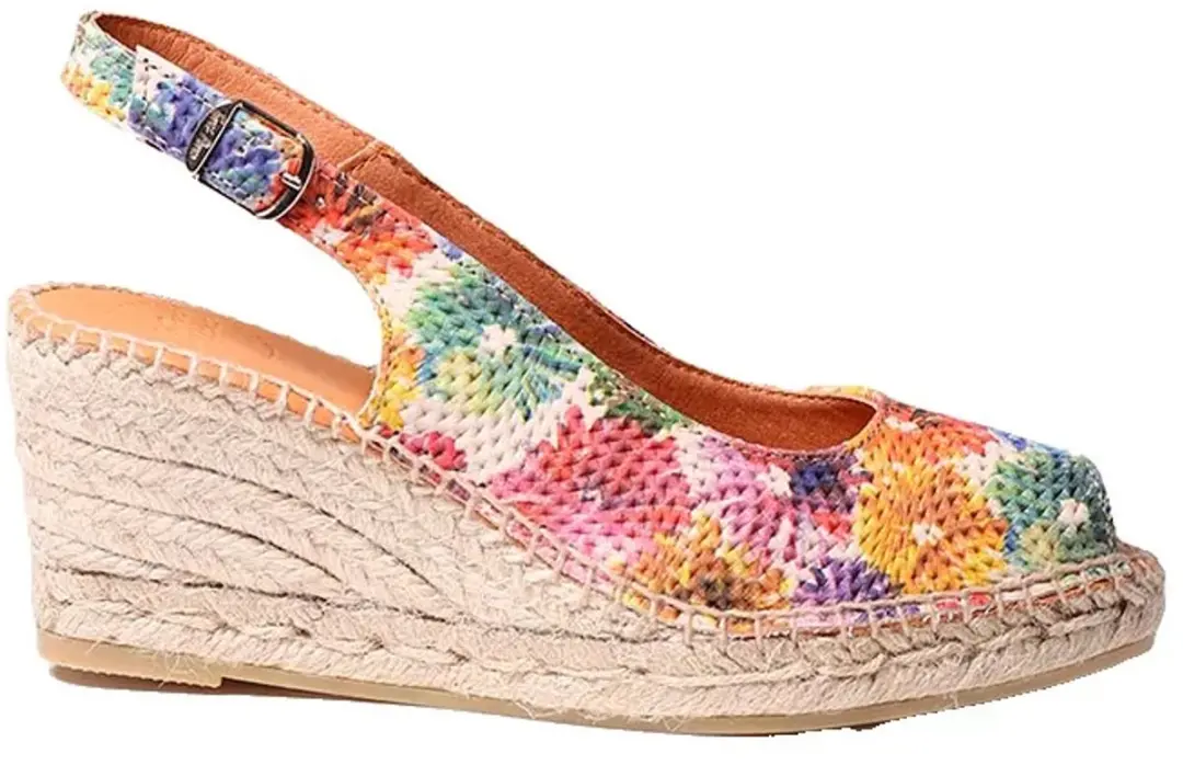 Toni Pons Carol-dm Esparto Sleehak Sandalen Veelkleurig EU 38 Vrouw