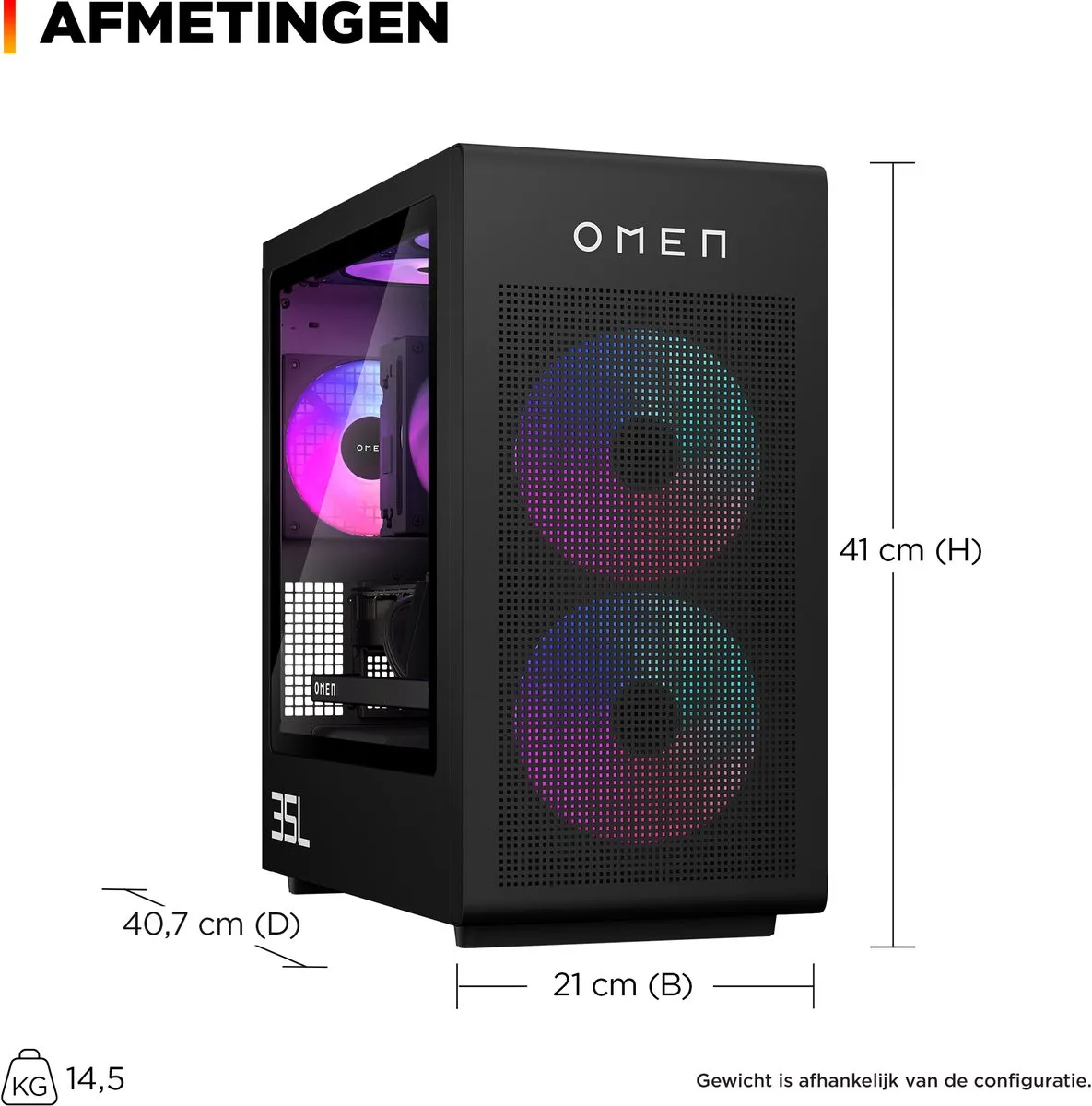 HP OMEN 35L Gaming PC GT16-1267nd - 600W