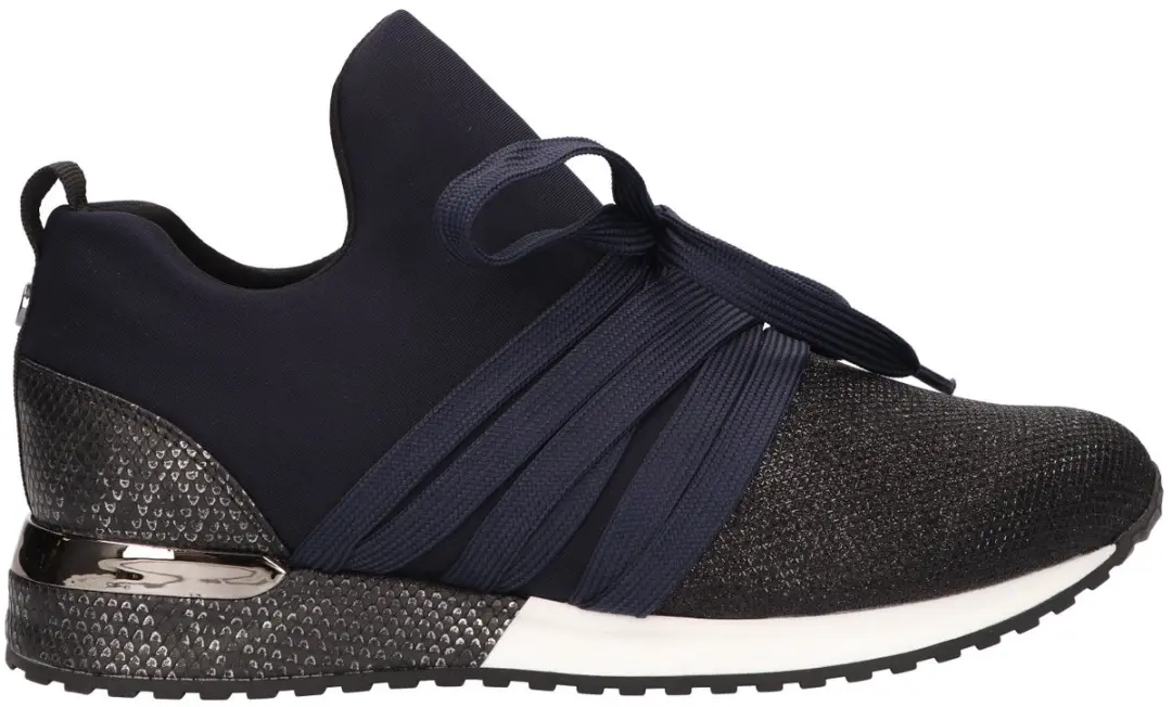 La Strada Sneaker Donkerblauw Textiel