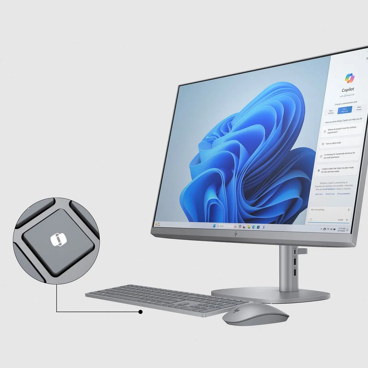 HP OmniStudio X 32-c0091nd All-in-One PC - 32GB RAM 2TB SSD RTX 4050 - Zilver