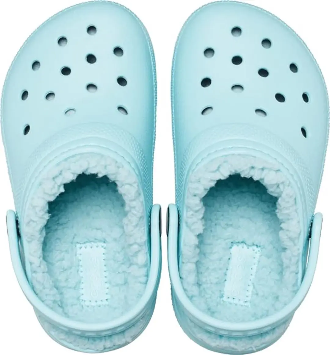 Crocs Classic Gevoerde Clog Pure Water Blauw Maat 32/33 US J1