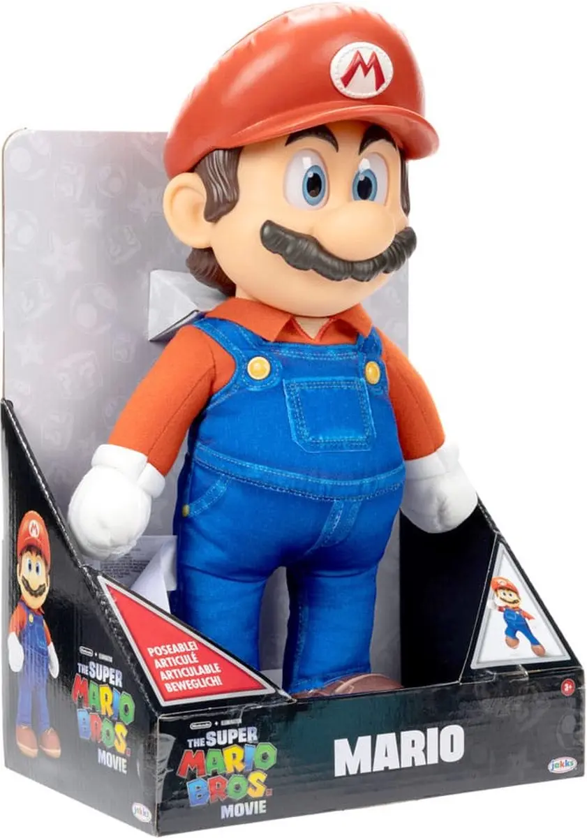 Nintendo Super Mario Pluche Knuffel - 38cm - Blauw