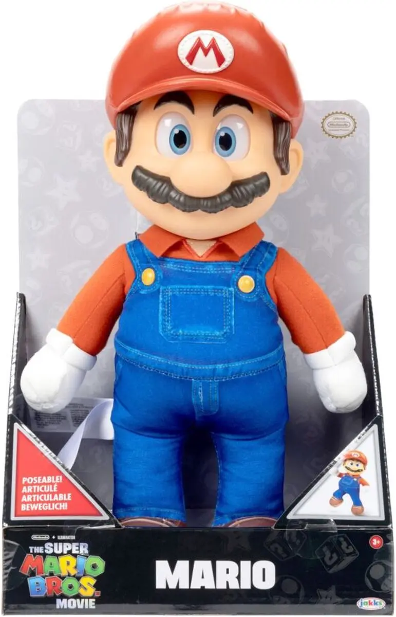Nintendo Super Mario Pluche Knuffel - 38cm - Blauw