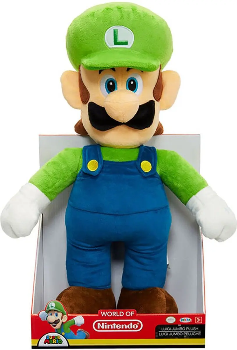 Nintendo Super Mario & Luigi Jumbo Knuffel 50cm - Multi