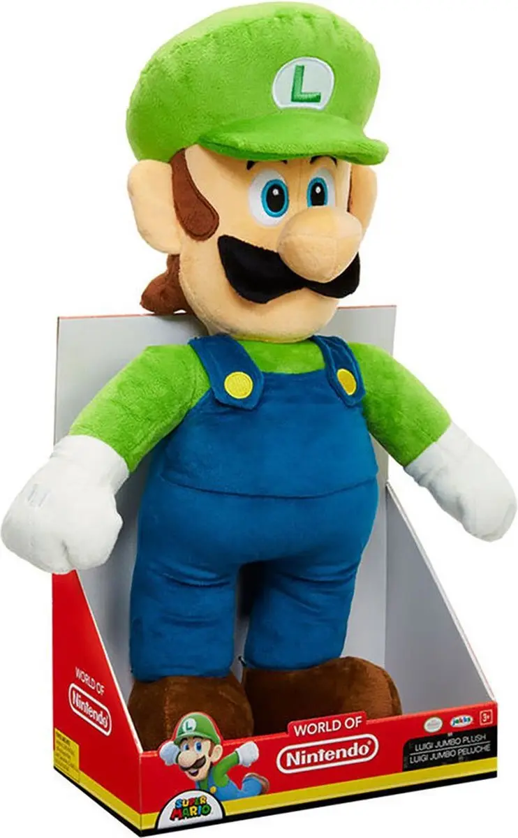Nintendo Super Mario & Luigi Jumbo Knuffel 50cm - Multi