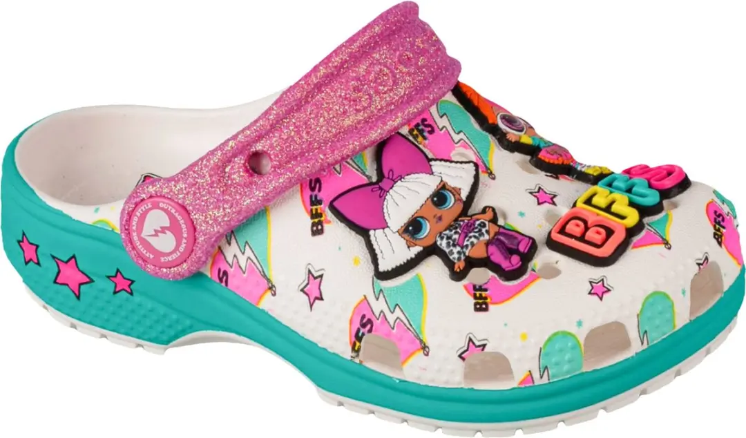 Crocs LOL Surprise BFF Kids Classic Clog 209472-100, voor meisje, Wit, Slippers,
